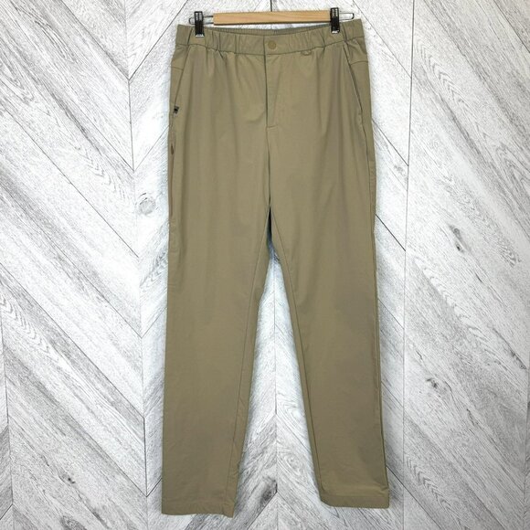 Figs Scrubs Scrub Pants Trouser Bonsai Mens Size Medium Khaki Tan Nylon Stretch - Picture 1 of 6